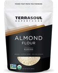 Terrasoul Superfoods Organic Almond Flour, 1 Lb - Fine Texture | Grain-Free | Gluten-Free | Perfect for Keto Baking