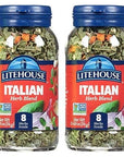 Litehouse Freeze Dried Italian Herb Blend - Italian Spices, Italian Seasoning Herbs, Gluten Free, Vegetarian, Keto, Non-GMO, No Refrigeration Required, Seasonings for Cooking - 0.49 Ounce, 2-Pack