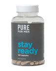 Pure for Men Original Vegan Cleanliness Stay Ready Fiber Supplement | Helps Promote Digestive Regularity | Psyllium Husk, Aloe Vera, Chia Seeds, Flaxseeds | Proprietary Formula | 120 Vegan Capsules