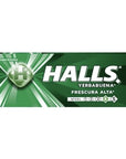 Mexican Halls Yerba Buena Spearmint Flavor 12 pack Original Classic Edition version mexicana 12 individually Sealed Packs with 9 pieces hard candy dulce macizo