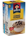 Quaker Instant Oatmeal Cookies N Creme in 8 individual packs 304g total