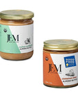 JEM Organics Cashew Cardamom Almond Nut Butter & Cinnamon Maca, Organic, All Natural,Gluten-Free, Vegan, Paleo, Keto Snack, 16 oz Jar, Single Pack