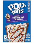 Frosted Toaster Pastries Variety Hot Fudge Sundae Smores Chocolate Fudge and Cookies  Creme 135 Ounce Pack of 4  with Two Make Your Day Lollipops