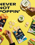 Popchips Potato Chips Variety Pack - Sour Cream & Onion, Sea Salt, & BBQ | Healthy and Flavorful Snack Pack | 15 Single Serve Bags