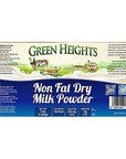 Non Fat Dry Milk Powder  3 Pounds  136 Kilo Jar 42 Servings  Proudly Made in America  Healthy Nourishing Essentials by Green Heights