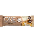 ONE Coffee Shop Protein Bars  Caffeine Vanilla Latte Gluten Free with 20g Protein and only1g Sugar GuiltFree Snacking for High Protein Diets 212 oz 12 Count