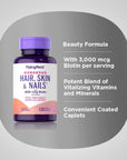 Piping Rock Hair Skin and Nails Vitamins | 120 Pills | 3000 mcg of Biotin | with Collagen | Multivitamin | Non-GMO, Gluten Free Supplement