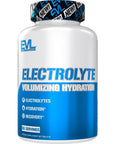 Evlution Nutrition Volumizing Electrolyte Hydration Tablets - Rapid Rehydration Supplement - Recharge and Recover - Contains 8 Key Electrolytes - Vegan, Gluten-Free, and Keto Friendly - 60 Servings