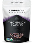 Terrasoul Superfoods Organic Raisins 2 Lbs  Seedless  NoSugar Added  No Preservatives