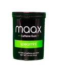 Maax Caffeine Gum  125mg of caffeine per piece  Spearmint  25 pieces per container  Focus Supplement