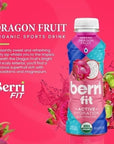 Berri Fit Hydration - Organic Dragon Fruit Flavor Natural Sports Drink - 16oz