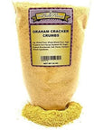 Graham Cracker Crumbs Bulk Size 15 lb Resealable Zip Lock Stand Up Bag