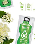 BOLERO  Elderflower Flavored Sugar Free and Low Calorie Powdered Drink Mix Makes 12 Gallon for Strong Flavor or 1 Gallon for Mild Flavor 12 Large Sachets  Europes Favorite Drink Mix