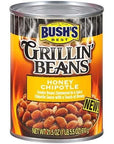 BUSHS BEST Honey Chipotle Grillin Beans  Canned Beans Beans Canned Source of Plant Based Protein and Fiber Low Fat Gluten Free 215 OZ 3