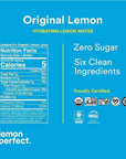 Lemon Perfect Hydrating Organic Lemon Water Zero Sugar Flavored Water Squeezed from Real Fruit Plastic Neutral No Artificial Ingredients Just Lemon 12 FL Oz