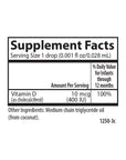 Carlson - Baby's Super Daily D3, Baby Vitamin D Drops, 400 IU (10 mcg) per Drop, 1-Year Supply, Vegetarian, Liquid Vitamin D for Infants and Toddlers, Unflavored, 365 Drops