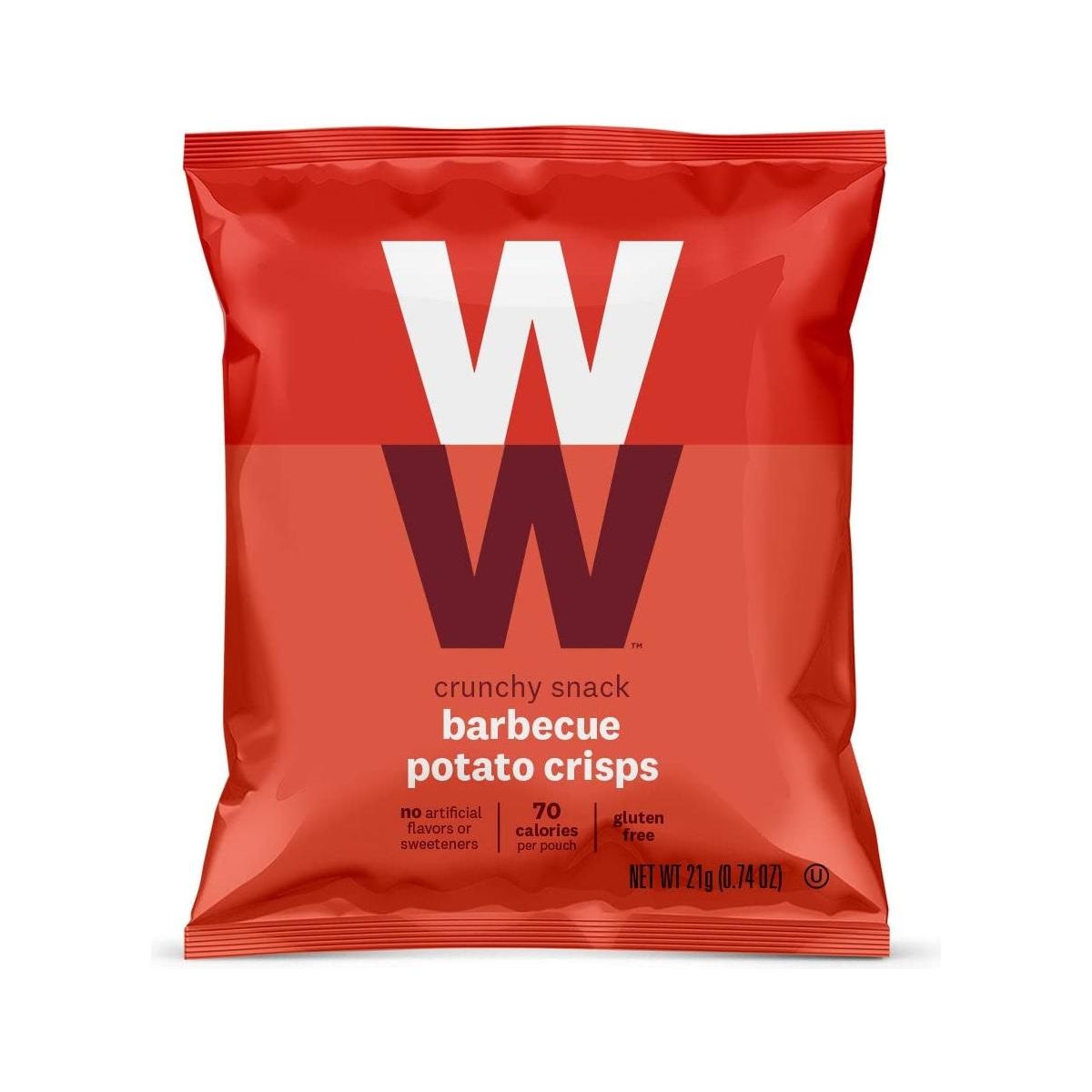 WW Barbecue Potato Crisps - Gluten-free, 2 SmartPoints - 1 Box (5 Count Total) - Weight Watchers Reimagined