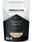 Terrasoul Superfoods Organic Instant Quick Oats 25 Lbs Premium Grade NonGMO GlutenFree Breakfast Essential