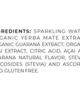 ORGANIQUE  Natural Brazilian Energy Drinks Sugar and Sodium Free Beverages Pre Workout Drinks Energy Drink Organic and 100 Natural Acai Yerba Mate  Guarana  91 Fl Oz  269ml12 Units