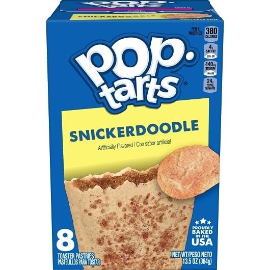 Pop Tarts Frosted Toaster Pastries Snickerdoodle Cookies  Creme Frosted Chocolate Fudge Brown Cinnamon Sugar and Smores 135 Ounce Pack of 5  with Two Make Your Day Lollipops