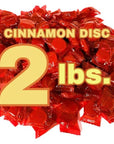 Cinnamon Discs Candy 2 Pound Bulk Hard Candy Individually Wrapped Red Cinnamon Discs Wrapped Disk