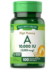 Vitamin A 10000 IU Softgels | 100 Count | Non-GMO, Gluten Free Supplement | by Nature's Truth