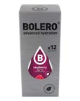 BOLERO  Rasberry Flavored Sugar Free and Low Calorie Powdered Drink Mix Makes 12 Gallon for Strong Flavor or 1 Gallon for Mild Flavor 12 Large Sachets  Europes Favorite Drink Mix