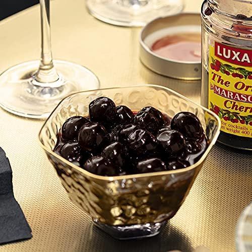 Luxardo The Original Maraschino Cherries  Gourmet Italian Cocktail Maraschino Cherries  for Old Fashioned Manhattan and Desserts  Approximately 65 Cherries Per 400G Jar Pack of 4