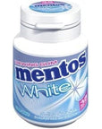 Mentos White Sugar Free Chewing Gum Sweet Mint Flavor - 38pcs