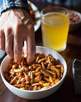 BEER NUTS Original Bar Mix  Pretzels Cheese Stix Sesame Stix Insane Grain  32oz Resealable Bag Pack of 2