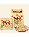 Korean Famous Traditional Hangover Unique Tasty Dried Pollack Ramen Easy to Cook Not Spicy Nutritious Instant Noodles Food 110g x 4 Pack