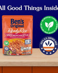 BENS ORIGINAL Ready Rice Spicy Mexican Style Flavored Rice Easy Dinner Side 85 oz Pouch Pack of 12