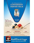 Quaker Instant Oatmeal Breakfast Cereal Blueberries and Cream 105 Ounce Pack of 2