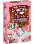 Country Time Pink Lemonade Sugar Free On The Go 09 Ounce Packet 6ct Pack of 12