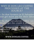 Don Leo Coffee from El Salvador  Whole Bean