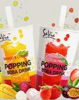 Savia Popping Boba Drink Mango  Lychee 480ml 162fl oz  6cups