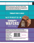 Myprotein Protein Bars Crispy Protein Wafers 15g High Protein Snacks Box of 10 Chocolate Wafers Packs Milk  Whey Protein Isolate Light  Crunchy Snack Bars Delicious Protein Bar Squares