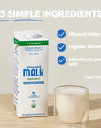 Malk Organic Unsweetened Almond Milk  32 fl oz  6 pack  Non GMO Whole 30 approved Dairy Free Vegan Plant Based