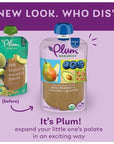 Plum Organics Stage 2 Organic Baby Food - Pear, Blueberry, Avocado, and Granola - 3.5 oz Pouch (Pack of 6) - Organic Fruit and Vegetable Baby Food Pouch