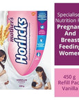 Mothers Horlicks Health and Nutrition Drink  450 g Refill Pack Vanilla Flavor