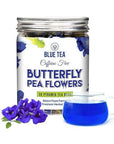 BLUE TEA  Butterfly Pea Flower  30 Pyramid Tea Bags  SUPER ANTIOXIDENT  Direct From Source  Flower Based  Herbal Tea  Caffeine Free  PlantBased Biodegradable Tea Bag  Pet Jar Packaging