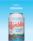 AUTX RAMBLER Original Sparkling Water 24Pack 12oz Cans Texas Limestone Filtered Sparkling Water