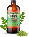 Herboganic Moringa Living Bitters for overall Health and wellness  Pack of 2 16oz