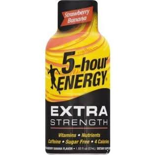 5Hour Energy Extra Strength Sugar Free StrawberryBanana Energy Shot 193 oz Case of 1212 - Whlsome - Sports Nutrition