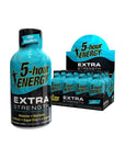 5hour ENERGY Shot Extra Strength Blue Raspberry 193 Ounces 12 Count - Whlsome - Sports Nutrition