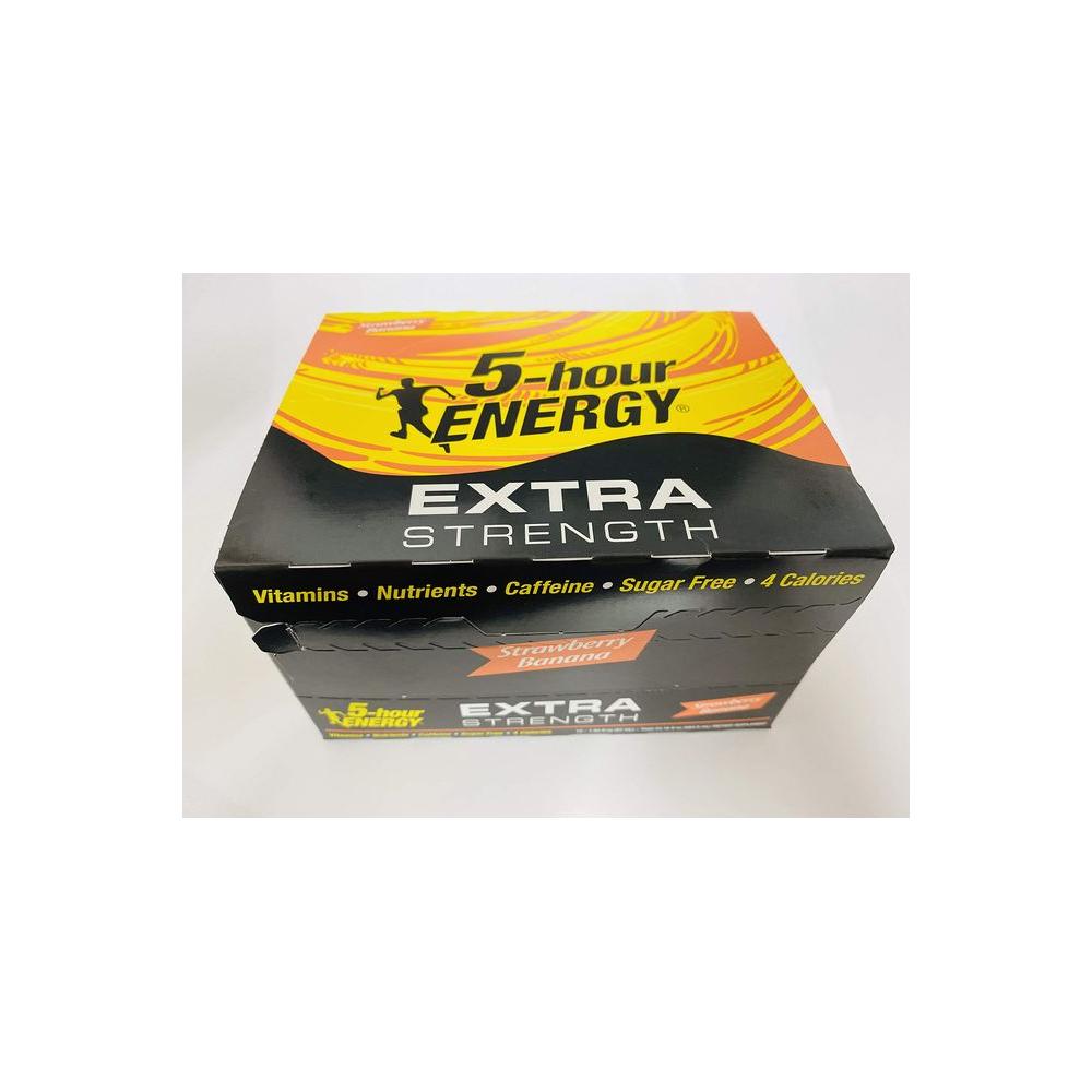 5hour ENERGY Shot Extra Strength Strawberry Banana 193 Ounce 12 Count - Whlsome - Energy Drinks