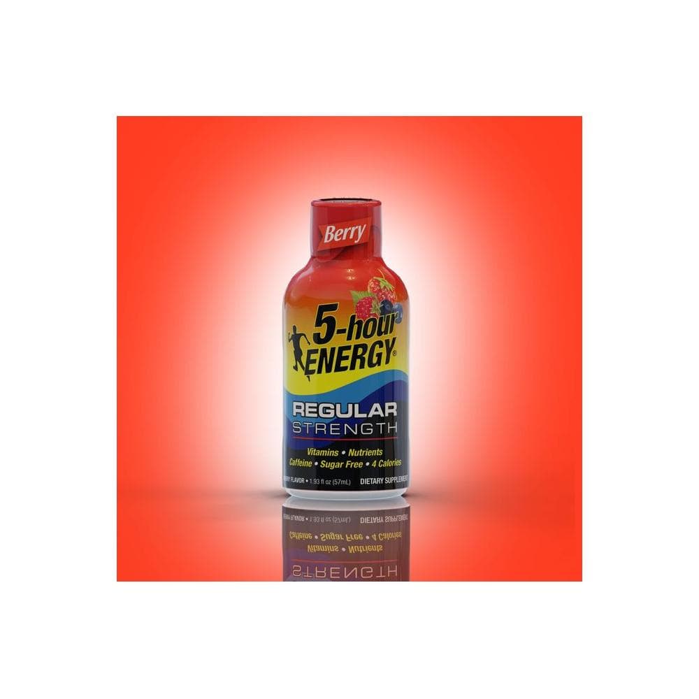 5hour ENERGY Shot Regular Strength Berry 193 oz 48 Pack - Whlsome - Energy Drinks