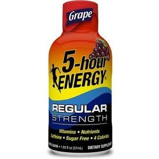 5hour ENERGY Shot Regular Strength Grape 193 oz 24 count - Whlsome - Sports Nutrition