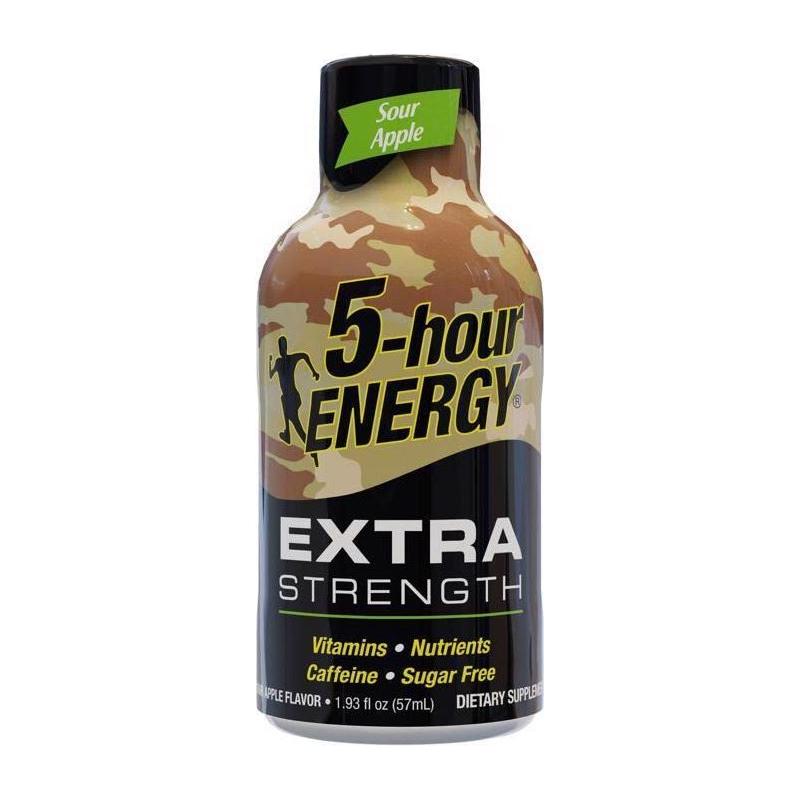 5hr Energy Sour Apple Camo 1912 - Whlsome - Energy Drinks