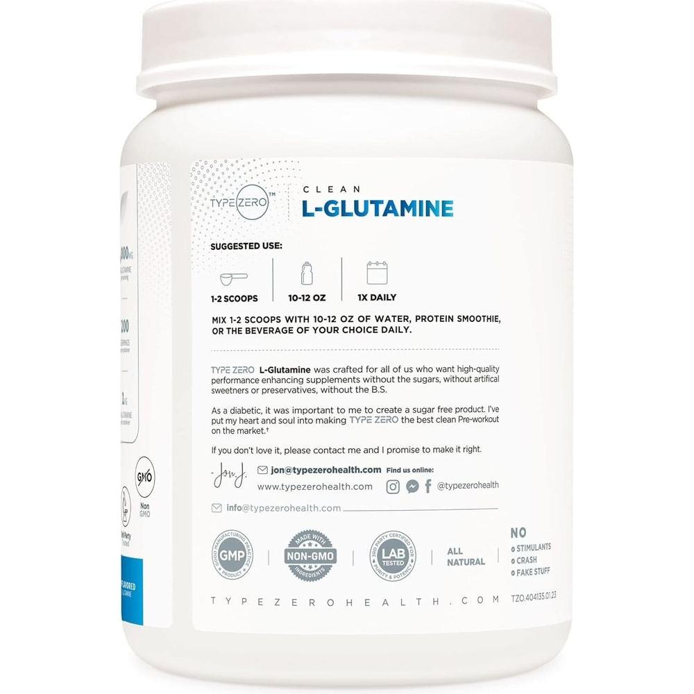 5X Strength L Glutamine Powder (5000mg - 1KG) 6 - Month Supply - Whlsome - L Glutamine